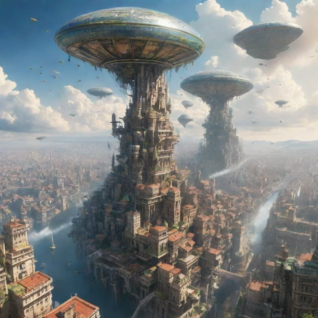 amazing a flying city awesome portrait 2