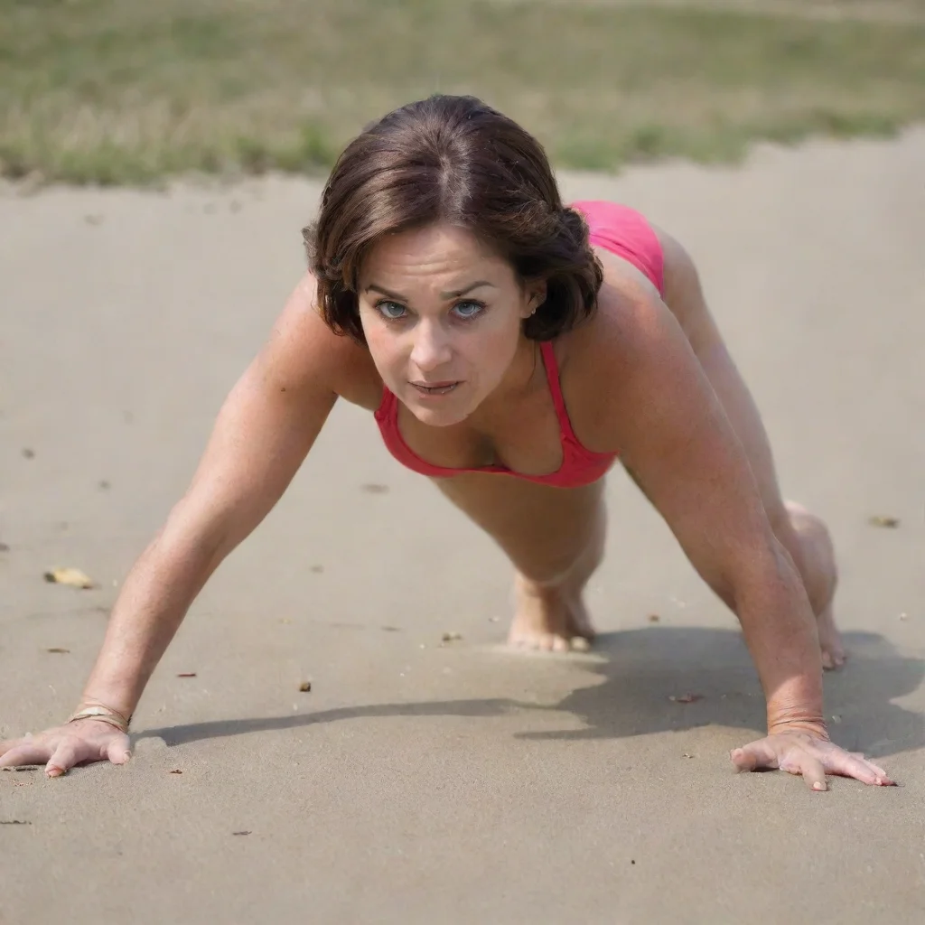 aiamazing a lady crawls awesome portrait 2