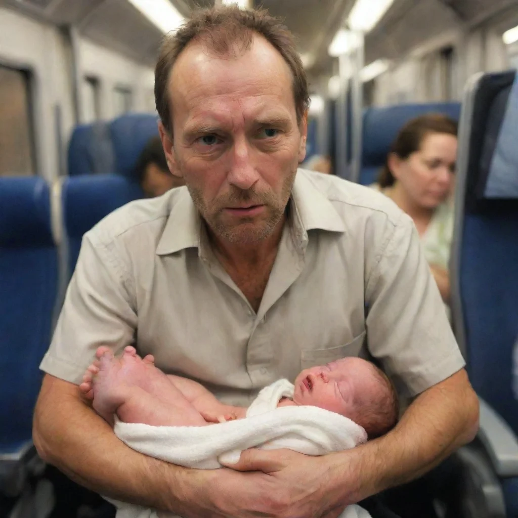 aiamazing a man strangerling a newborn baby on a train awesome portrait 2