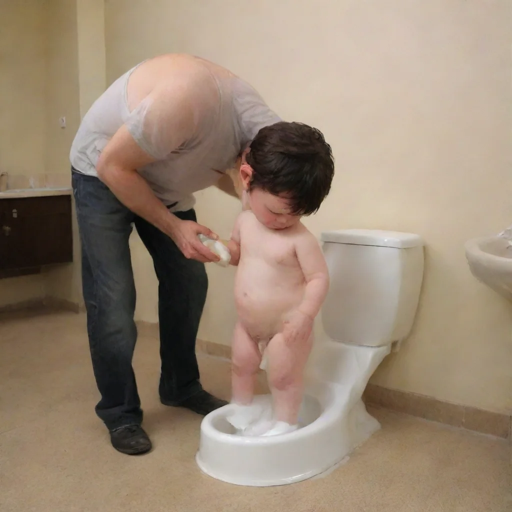 aiamazing a man taking a piss on a baby awesome portrait 2