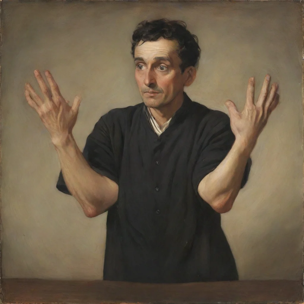 aiamazing a man with four hands awesome portrait 2