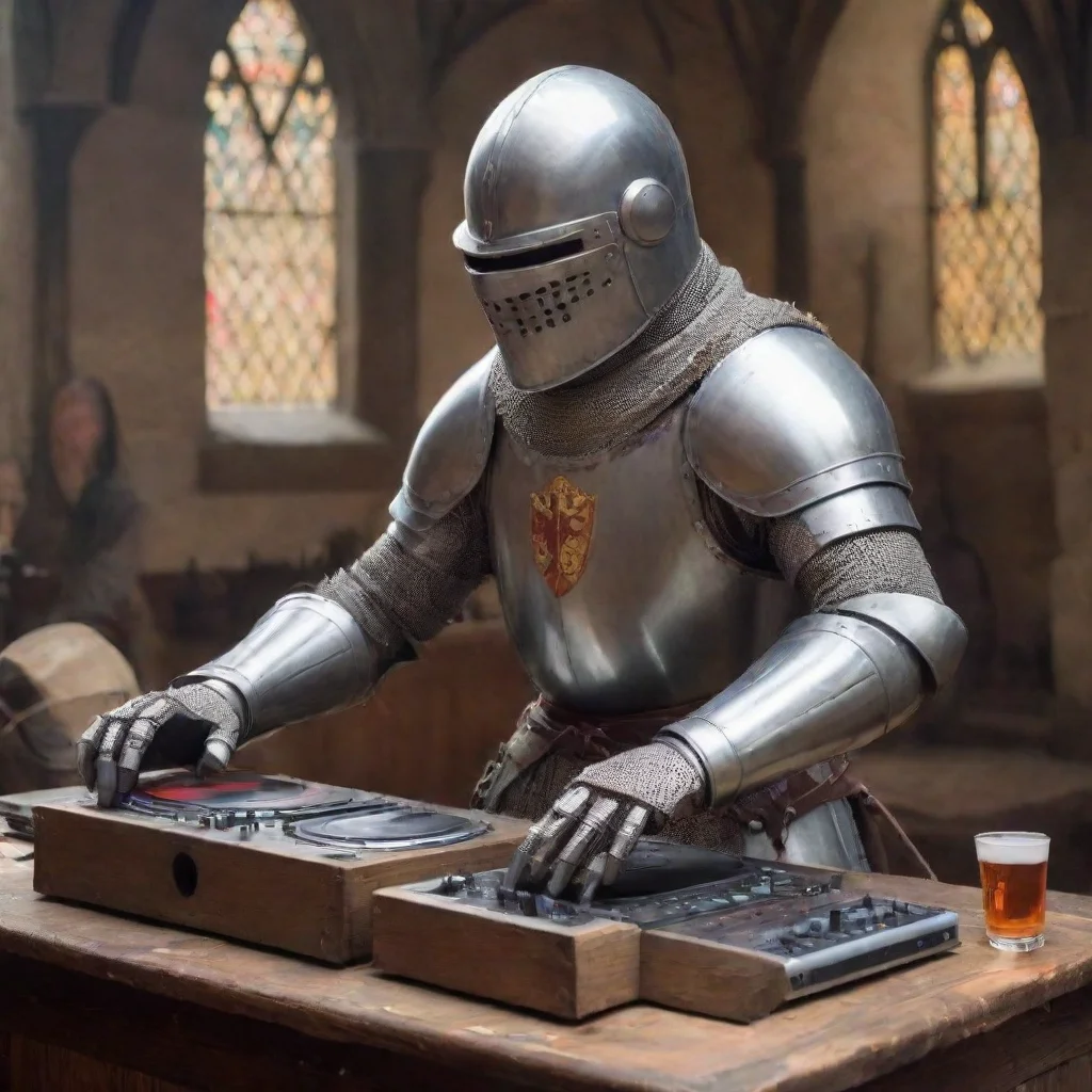 aiamazing a medieval knight djing awesome portrait 2