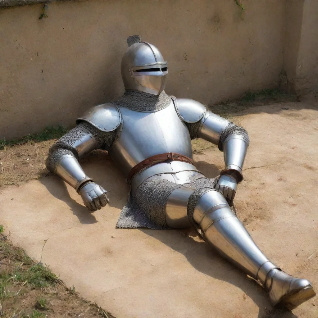 aiamazing a medieval knight sunbaking awesome portrait 2