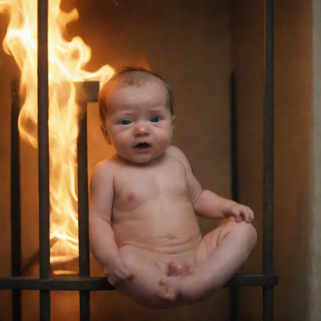 amazing a newborn baby on fire in a prison awesome portrait 2