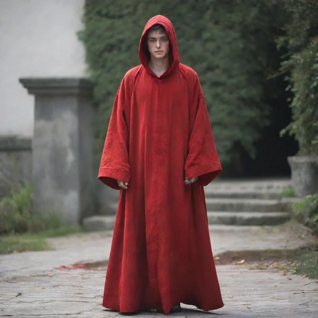 aiamazing a person in a blood red robe awesome portrait 2