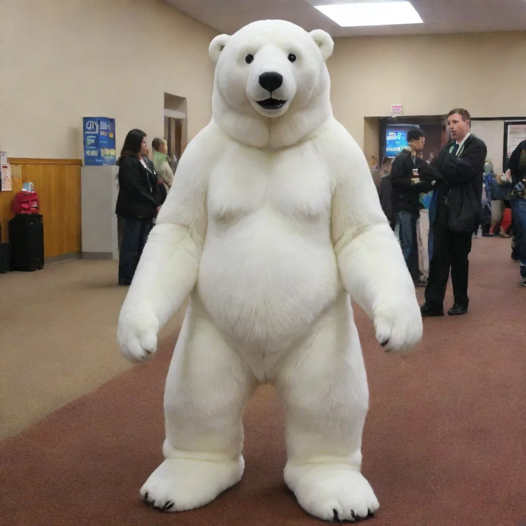 aiamazing a polar bear fursuit awesome portrait 2