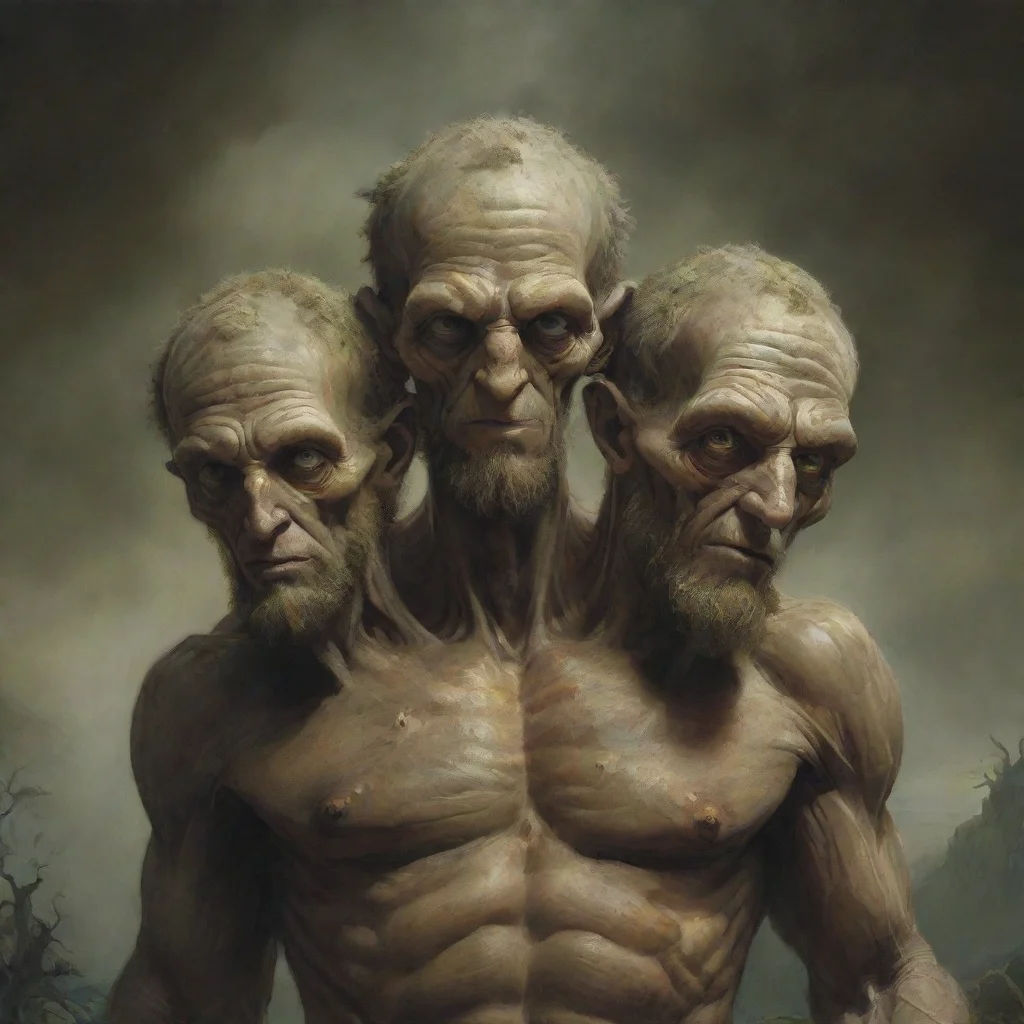 aiamazing a three headed giant awesome portrait 2
