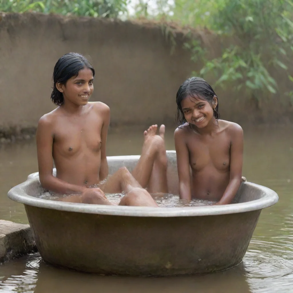 aiamazing adolescent girls taking bath awesome portrait 2