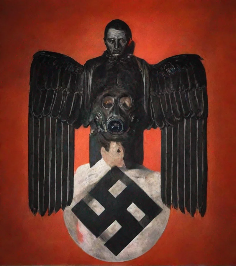 aiamazing adolf hitler gas mask awesome portrait 2