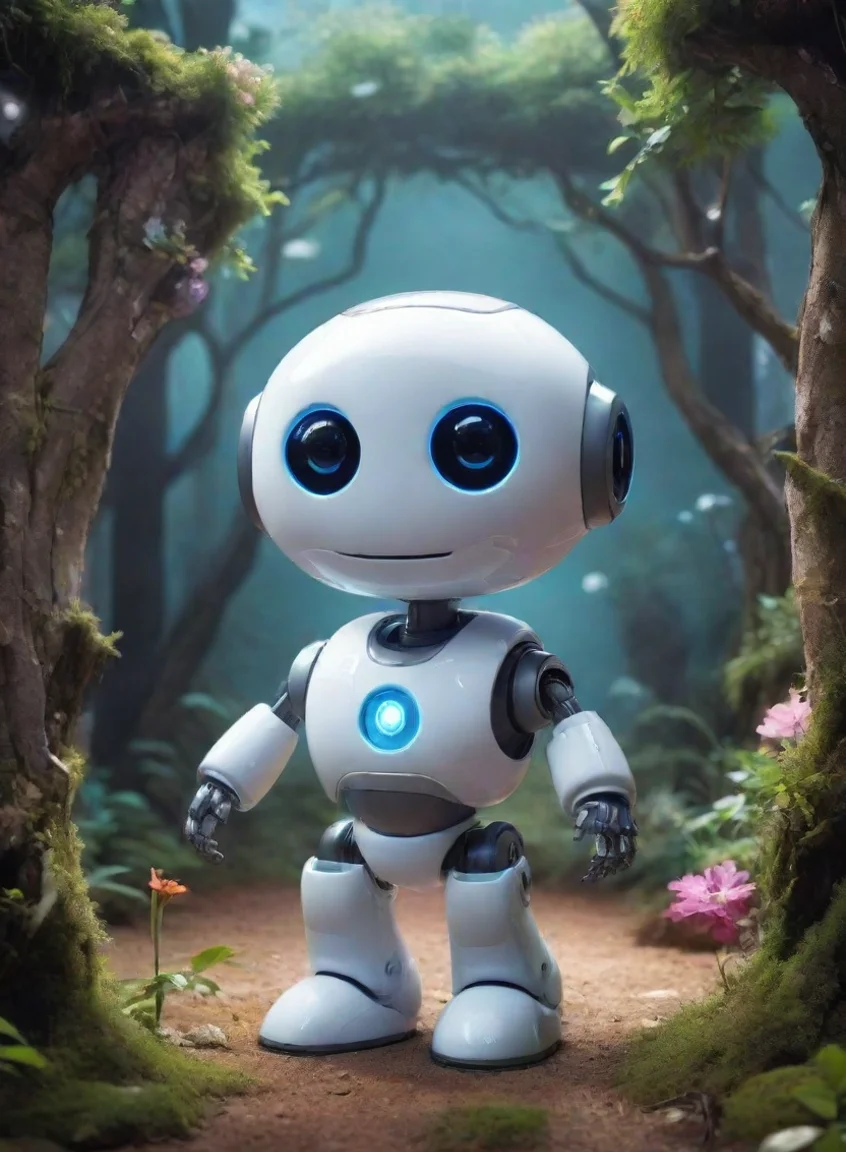 aiamazing ai robot helper happy amazing wonderland robotics futuristic fun enchanting environment awesome portrait 2 portrait43
