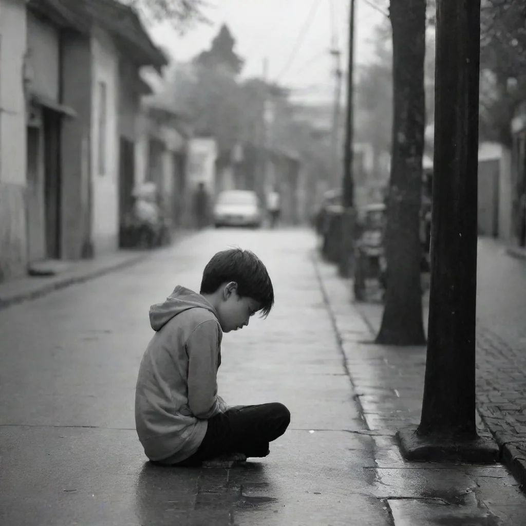 aiamazing alone boy waiting for the right time to be happy.y awesome portrait 2