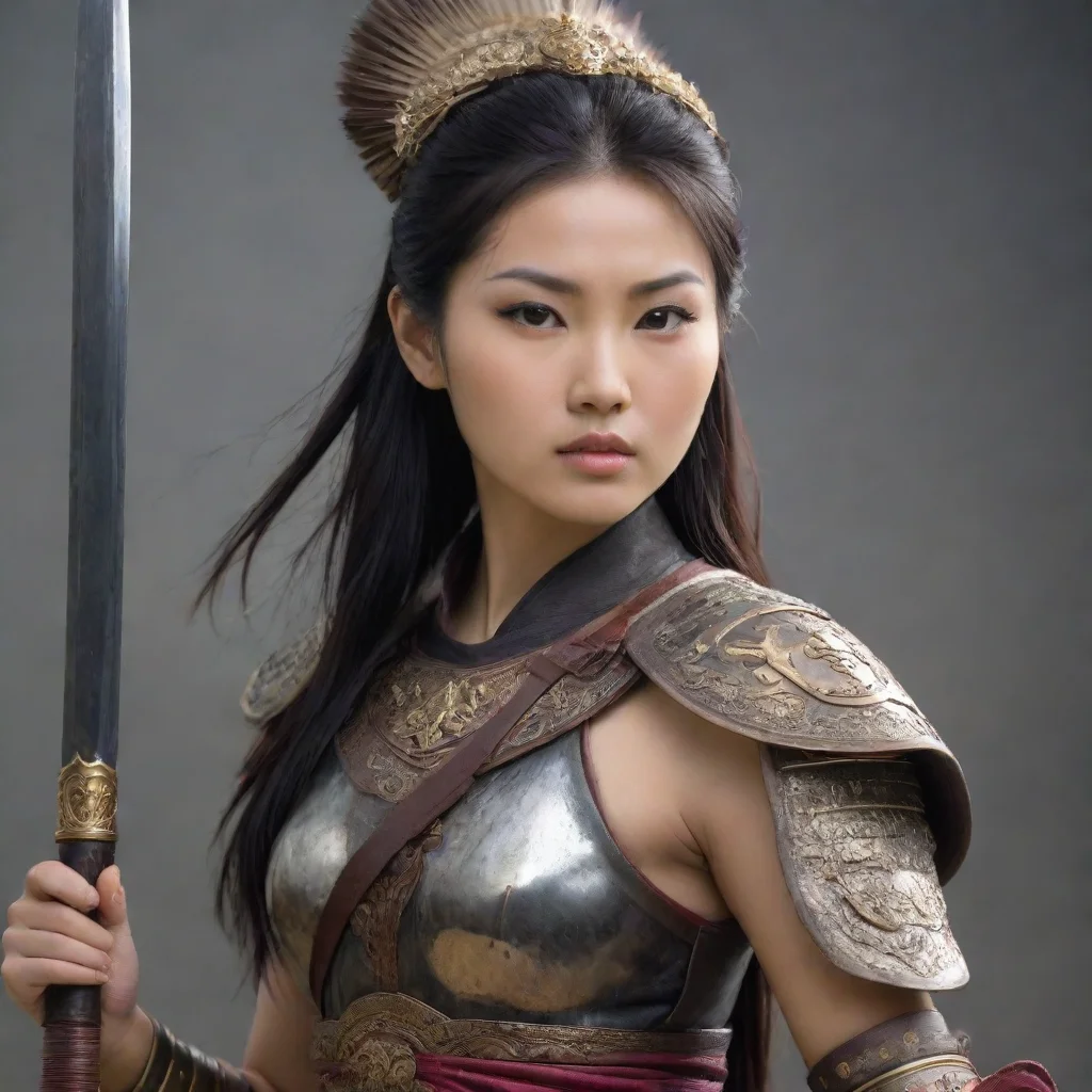 aiamazing an asian woman beautiful warrior awesome portrait 2