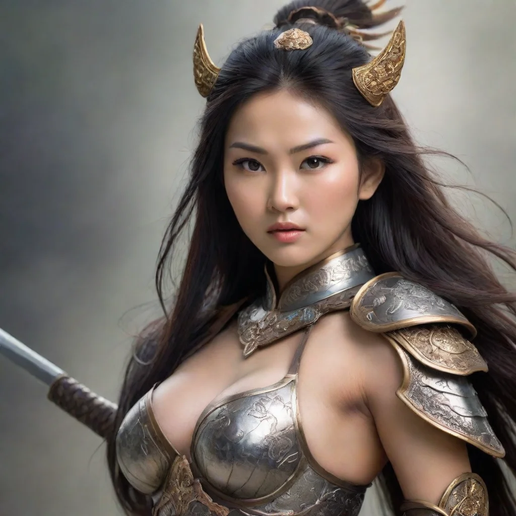 aiamazing an asian woman beautiful warrior wow awesome portrait 2