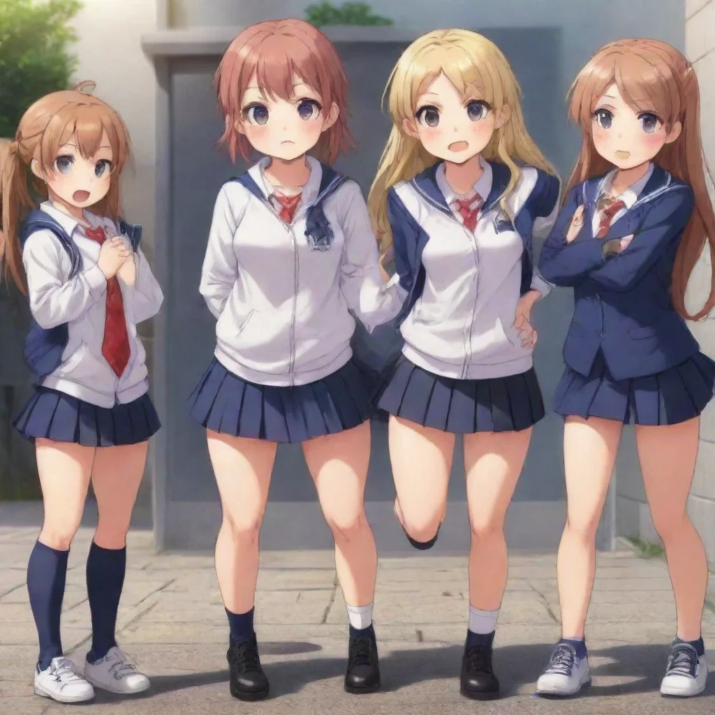 aiamazing anime bully girls awesome portrait 2