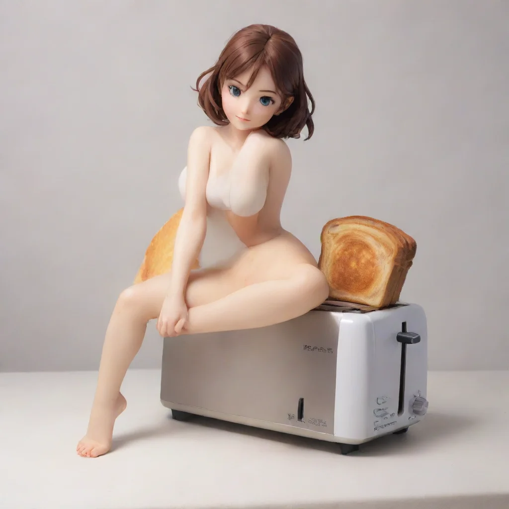amazing anime woman on a toaster awesome portrait 2
