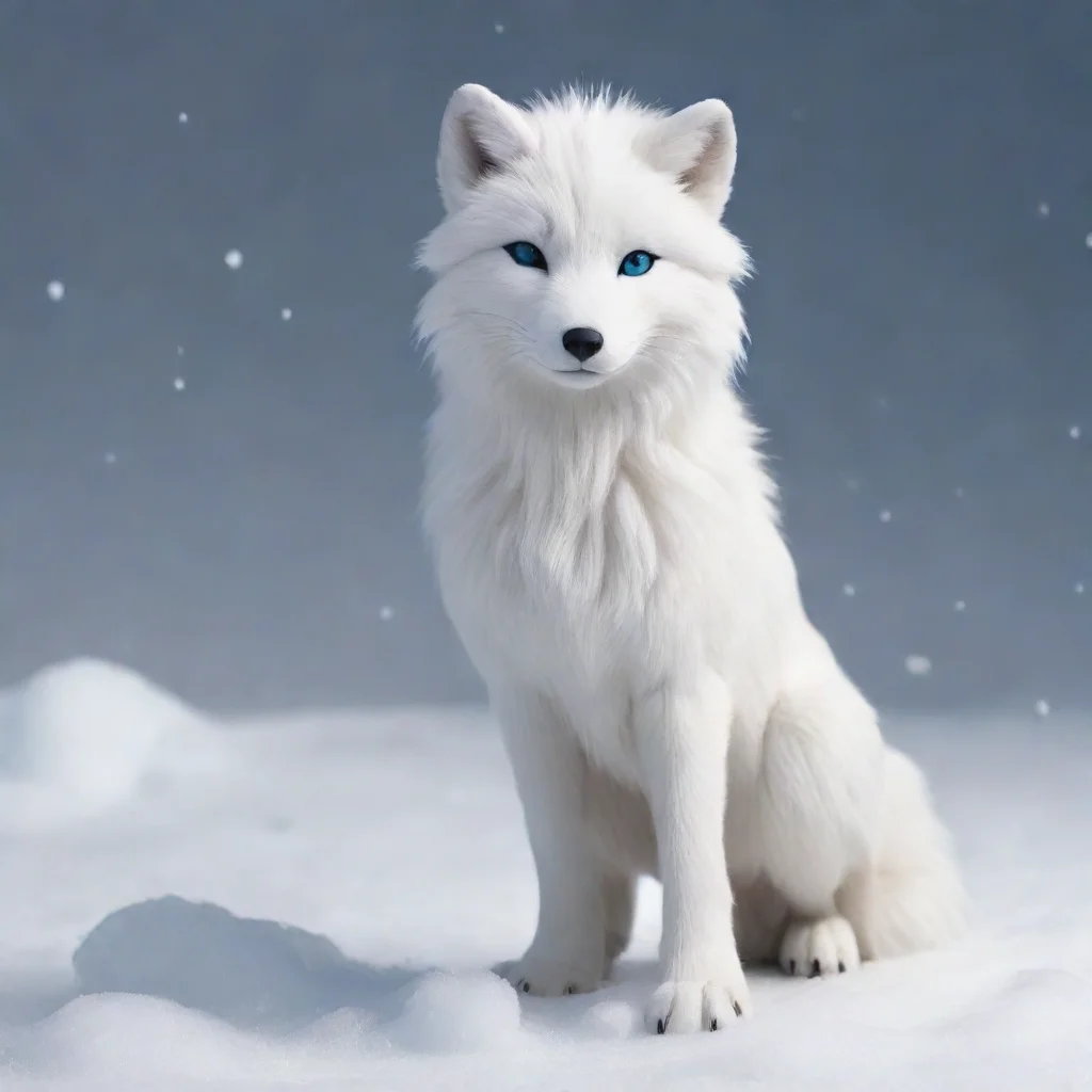 aiamazing anthro arctic fox awesome portrait 2