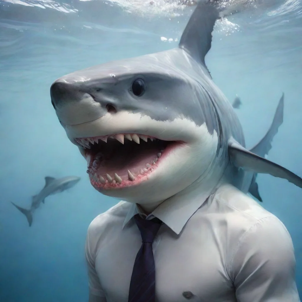 amazing anthro shark awesome portrait 2