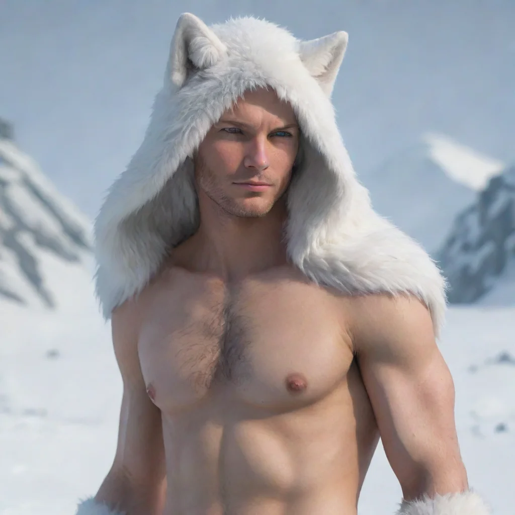 aiamazing arcticfox covered male human awesome portrait 2