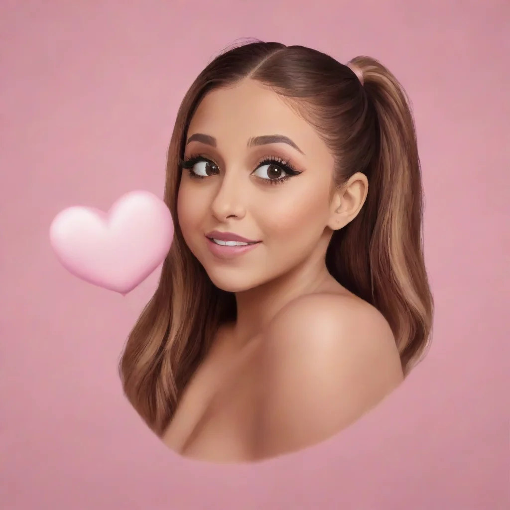 aiamazing ariana grande heart emoji awesome portrait 2