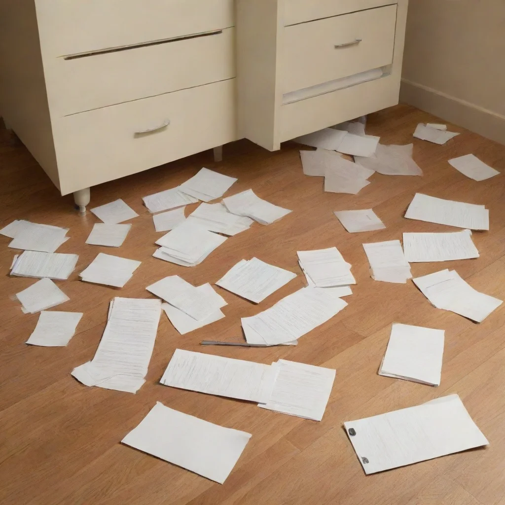 aiamazing arrange papers categorically on the floor of a room awesome portrait 2
