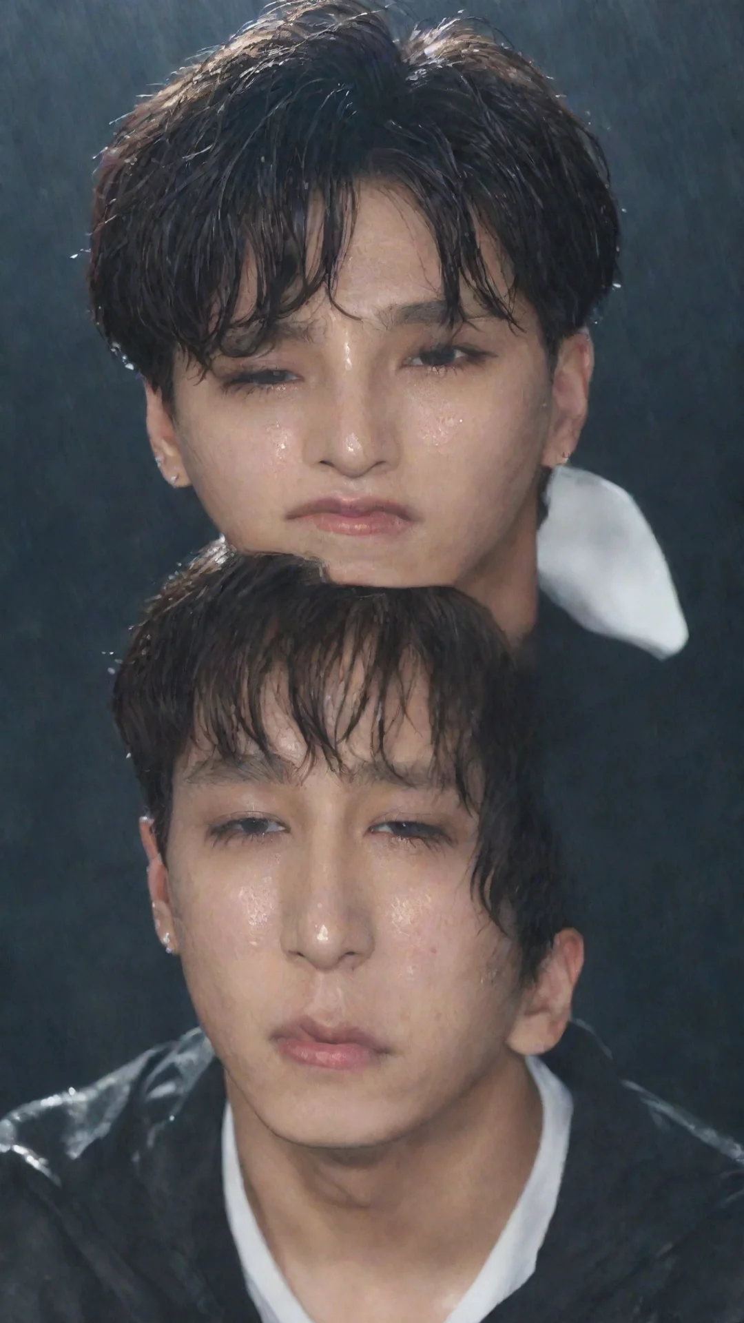 aiamazing artist jungkook from bts cries in the heavy rain awesome portrait 2 tall