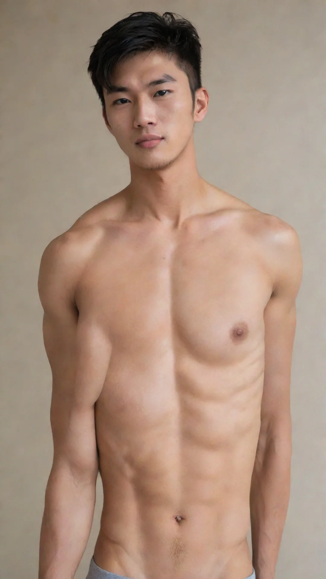 aiamazing asian hunk guy awesome portrait 2 tall