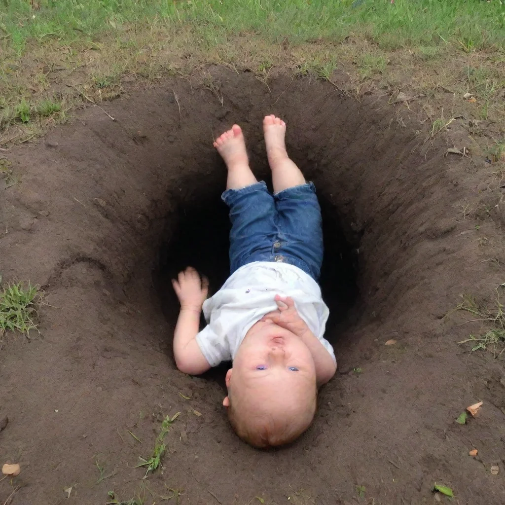 aiamazing baby falls down a hole awesome portrait 2
