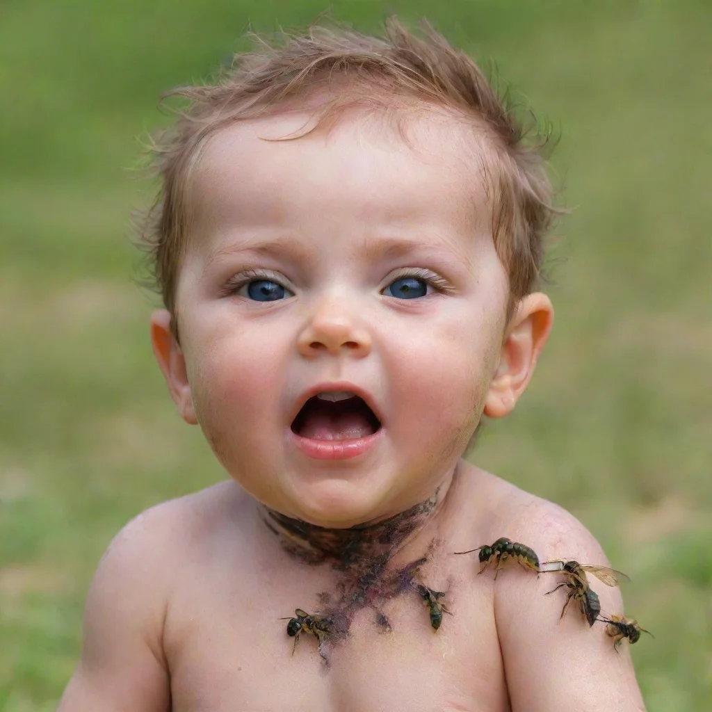 aiamazing baby stung by wasps awesome portrait 2