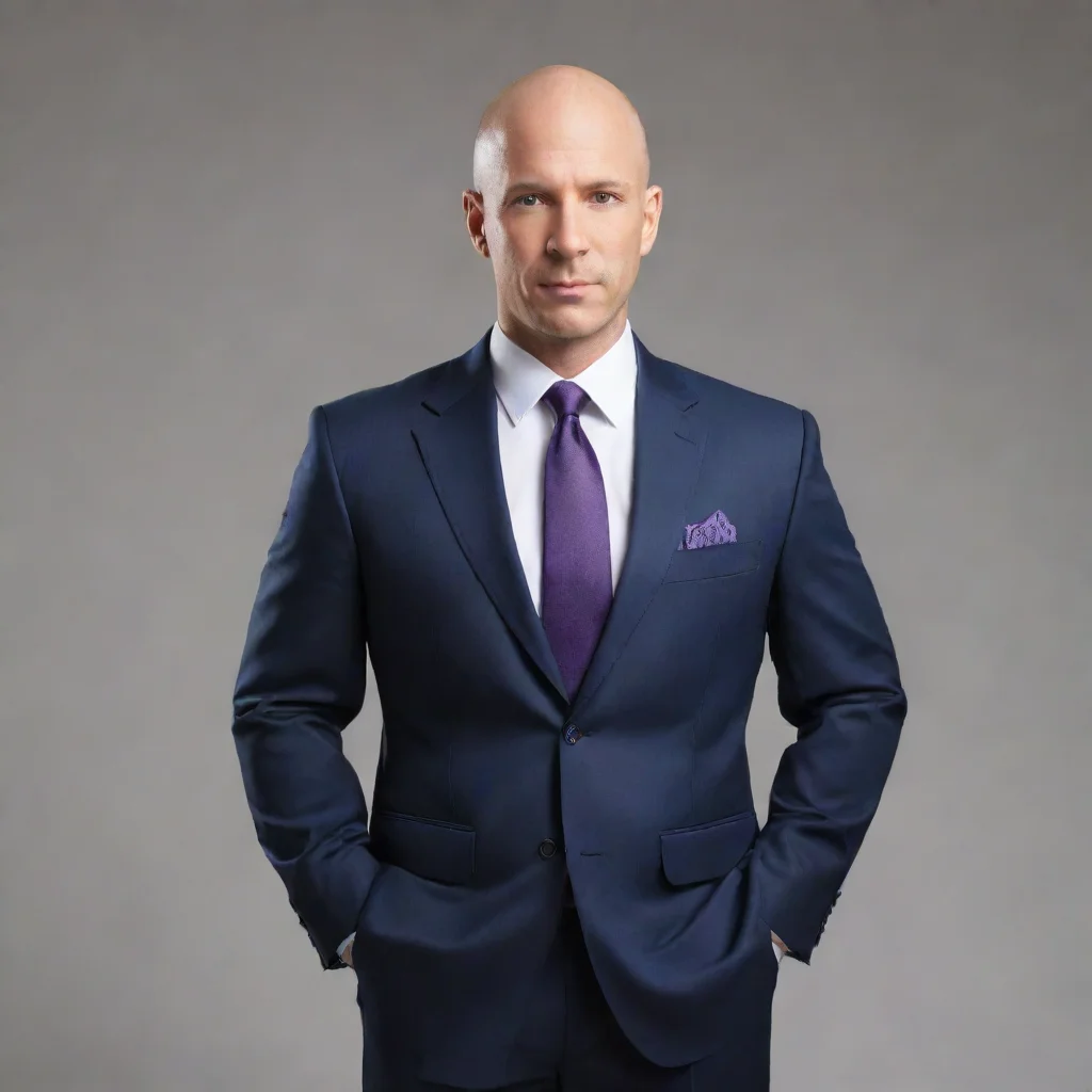 aiamazing bald business man in suit awesome portrait 2