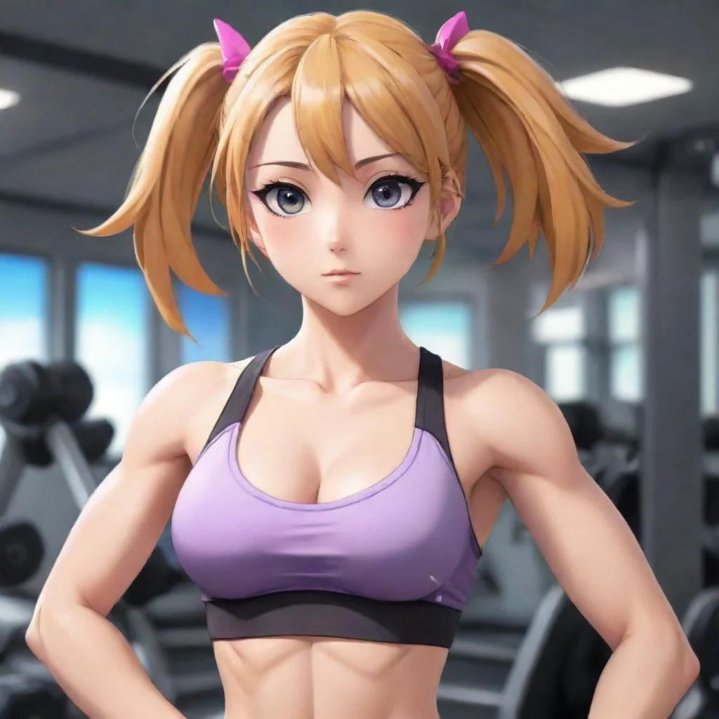 aiamazing beautiful anime gym girl awesome portrait 2