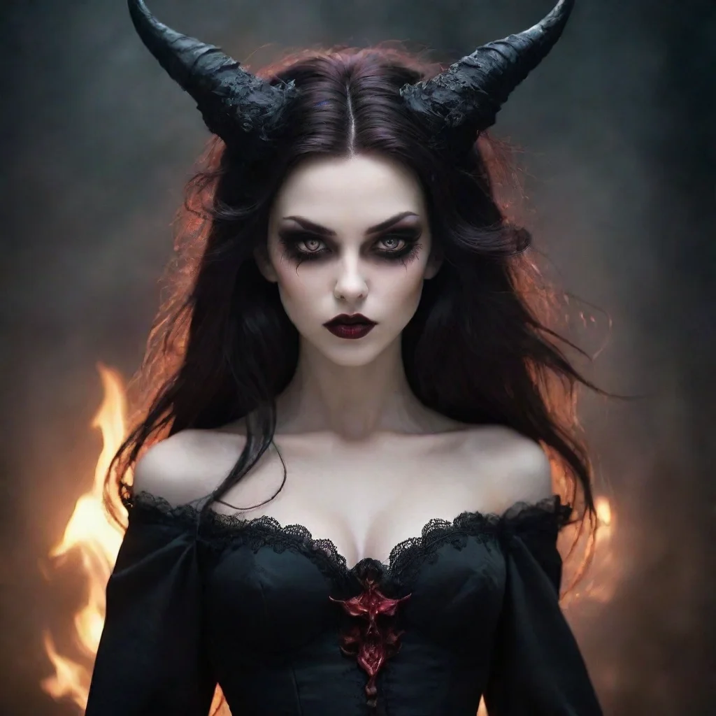 aiamazing beauty grace evil god demon feminine awesome portrait 2