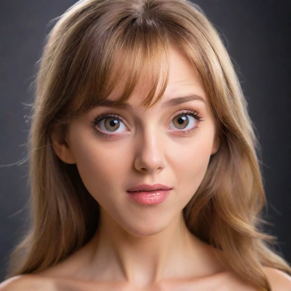 aiamazing beautyfule woman is shocked and screams awesome portrait 2