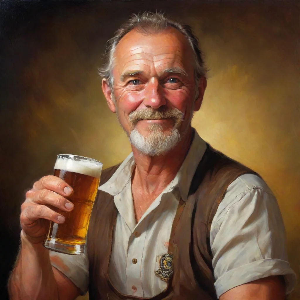 amazing beer man  awesome portrait 2