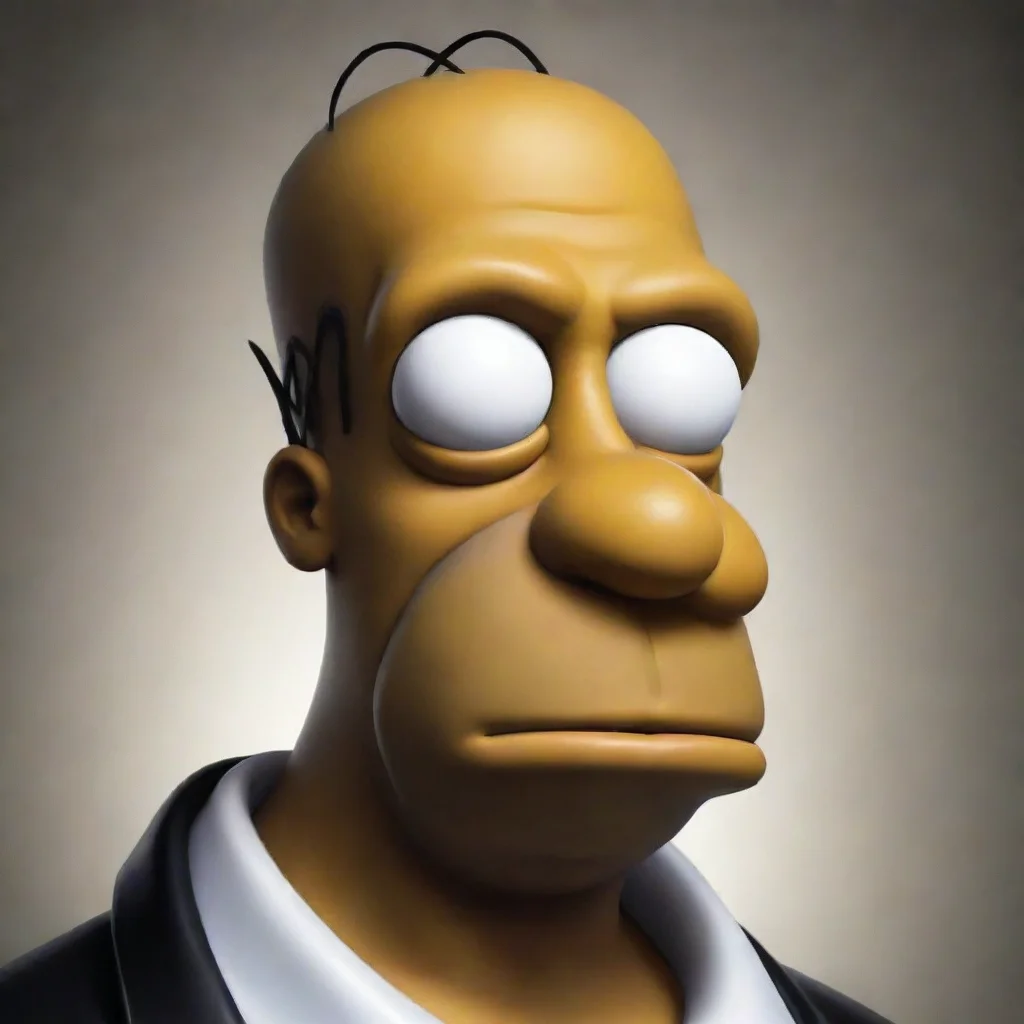 amazing black homer simpson cartoon awesome portrait 2