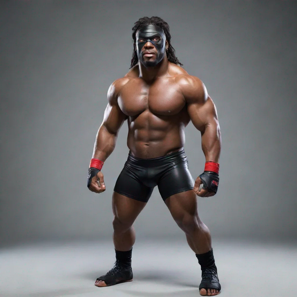 aiamazing black video game pro wrestler  awesome portrait 2