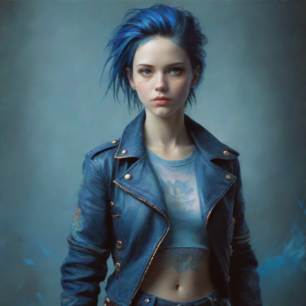 amazing blue awesome portrait 2