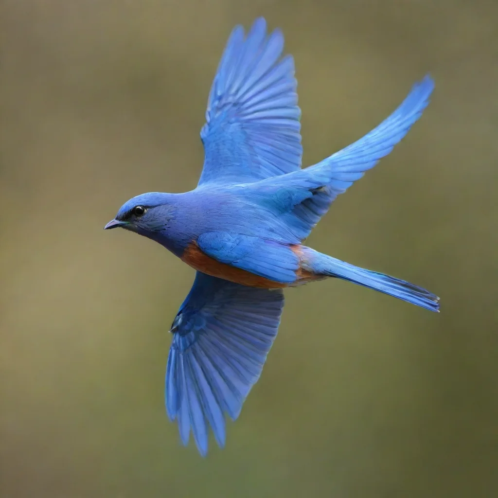 amazing blue bird flying awesome portrait 2