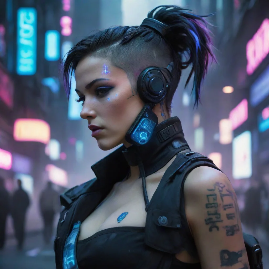 amazing bluetooth. cyberpunk awesome portrait 2