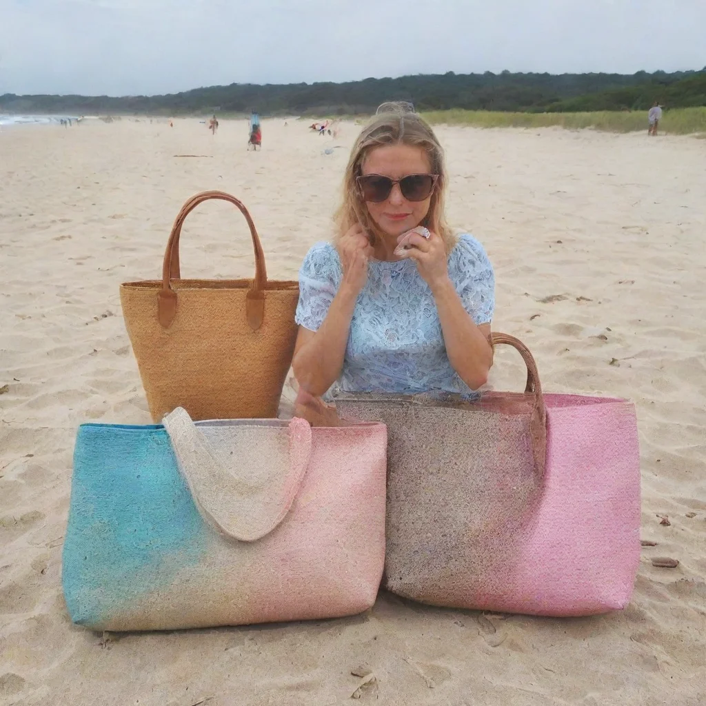 amazing bolsa nova handbags on the beach. awesome portrait 2