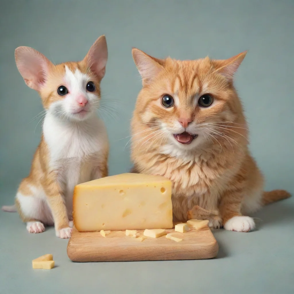 aiamazing boy girl dog cat mouse cheese  awesome portrait 2