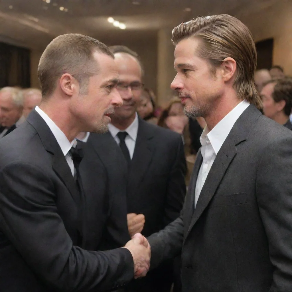 aiamazing brad pitt meeting johnathon browning awesome portrait 2