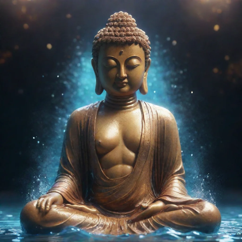 aiamazing buddha made of water cinematic lighting hyper detailed cgsociety 8k high resolution symmetrical beautiful elegant waterc awesome portrait 2