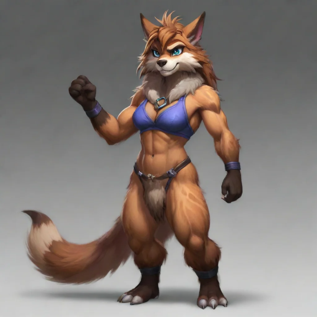 aiamazing buffed heyna furry awesome portrait 2