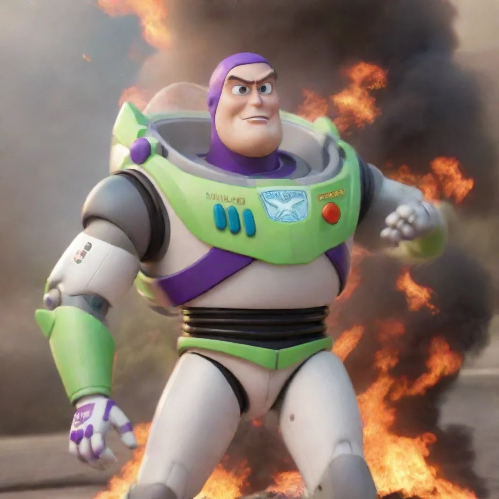 aiamazing buzz lightyear on fire awesome portrait 2