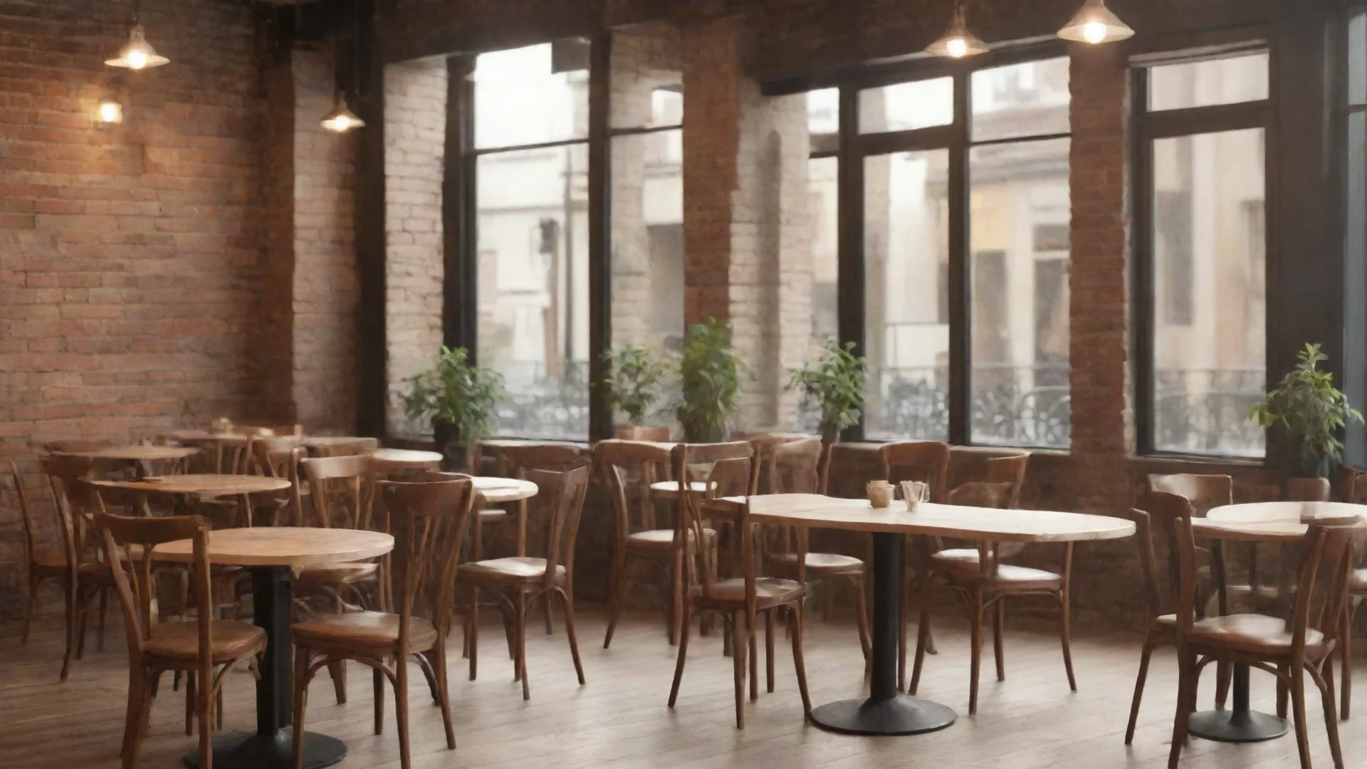 aiamazing cafe interior background with chairs and tables awesome portrait 2 wide