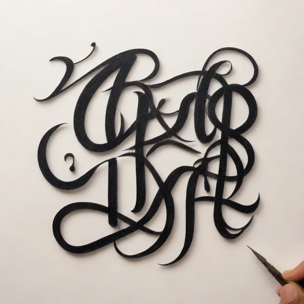 aiamazing calligram calligraphy awesome portrait 2
