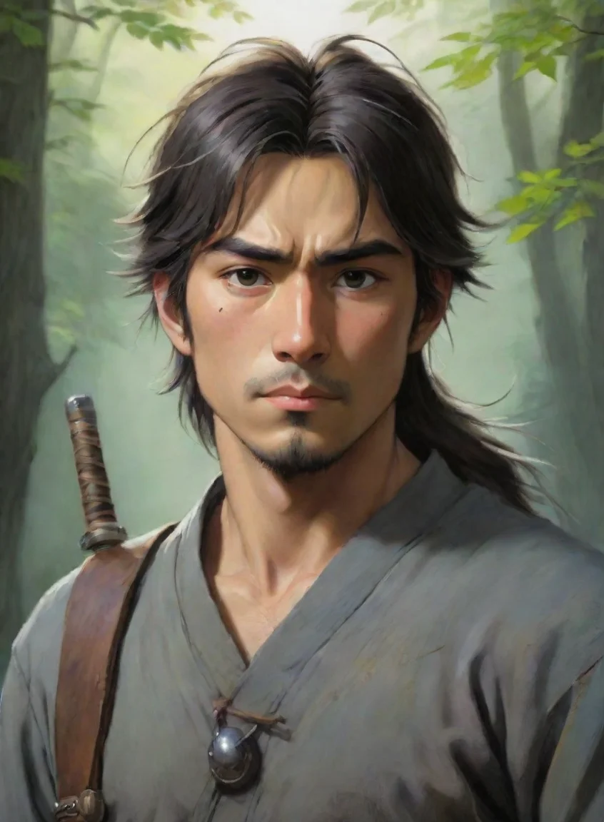 aiamazing calm warrior peaceful ghibli masculine hd awesome portrait 2 portrait43