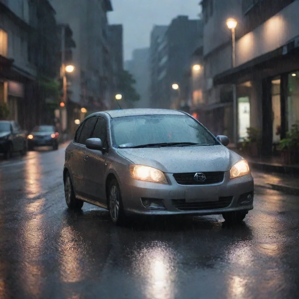 aiamazing car with rainy awesome portrait 2