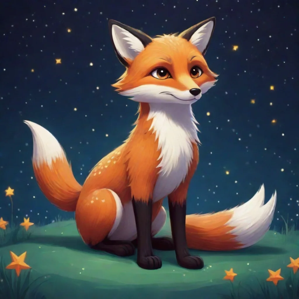 aiamazing cartoon hd style art detailed fox stars awesome portrait 2