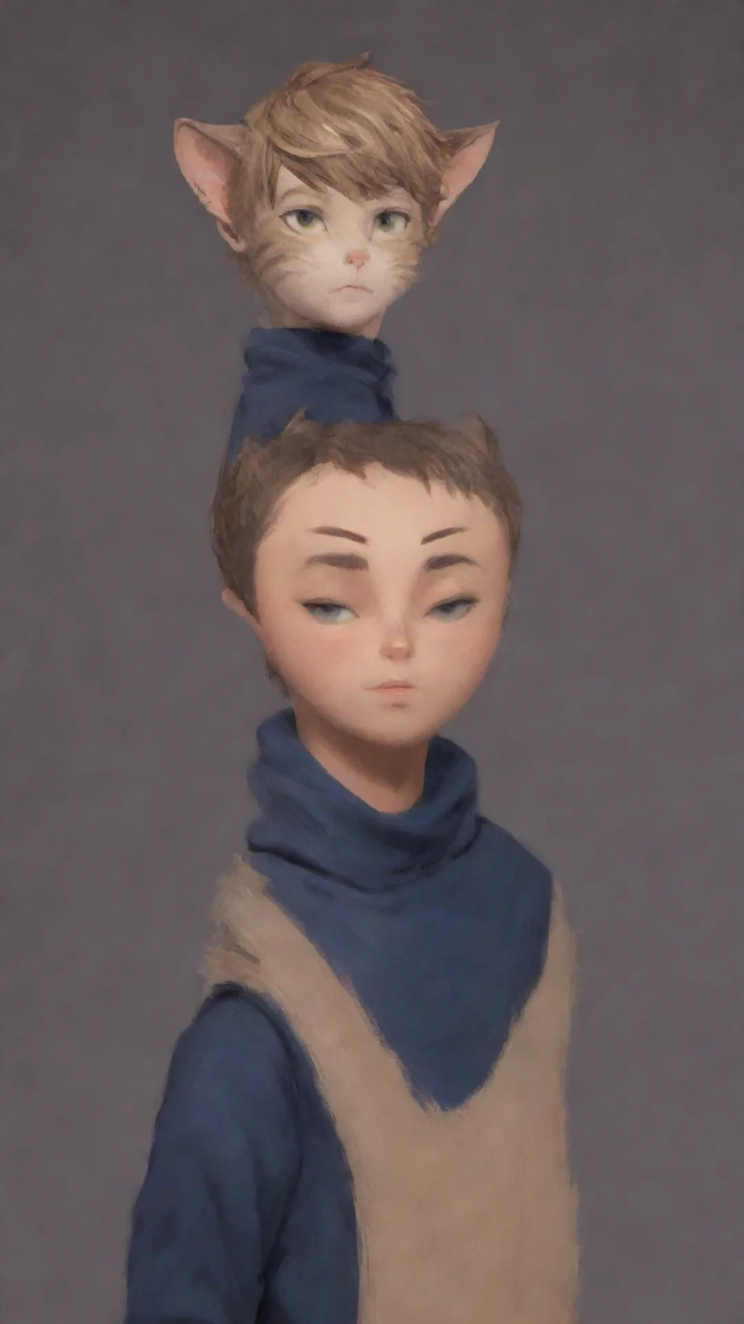 amazing cat boy awesome portrait 2 tall